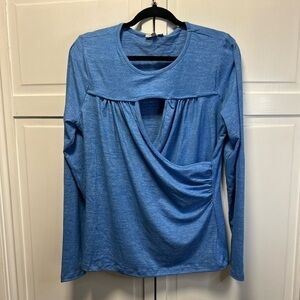 NWT White Birch Long Sleeve Criss Cross Front Shirt Size Women’s XL